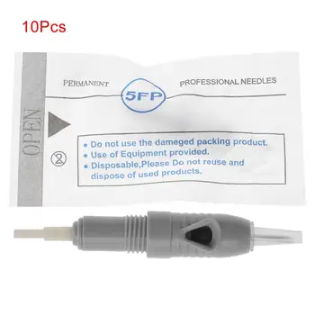 10Pcs Obrvi Ustnice Tattoo Kartuše Rotacijski Mikro-igle za Enkratno uporabo Sterilne Igle (5FP)