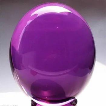 NOVO Purple Magic Kristal Zdravljenja Žogo Sfere 40 mm+Stojalo